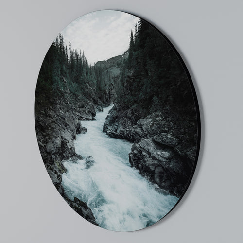 RUSHING REFLECTIONS Kulatá nástěnná dekorace