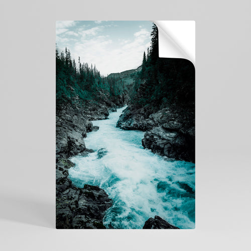 RUSHING REFLECTIONS Svislý samolepicí plakát