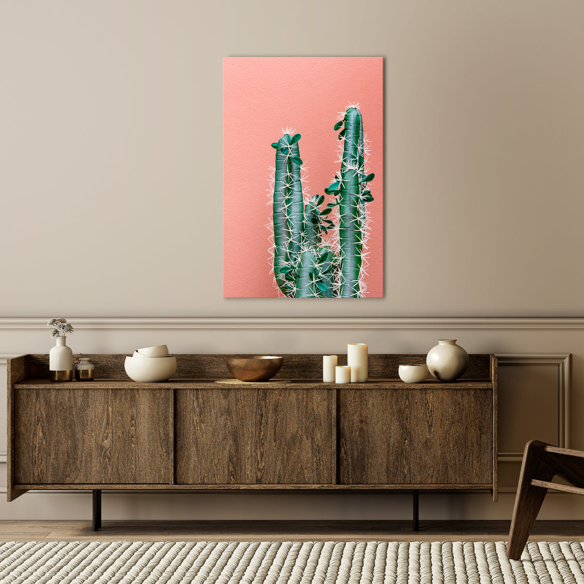LORD CACTUS Vertical Canvas Print