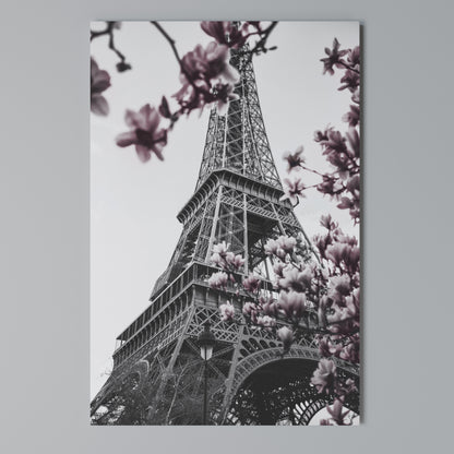EIFFEL IN BLOOM Vertical Canvas Print