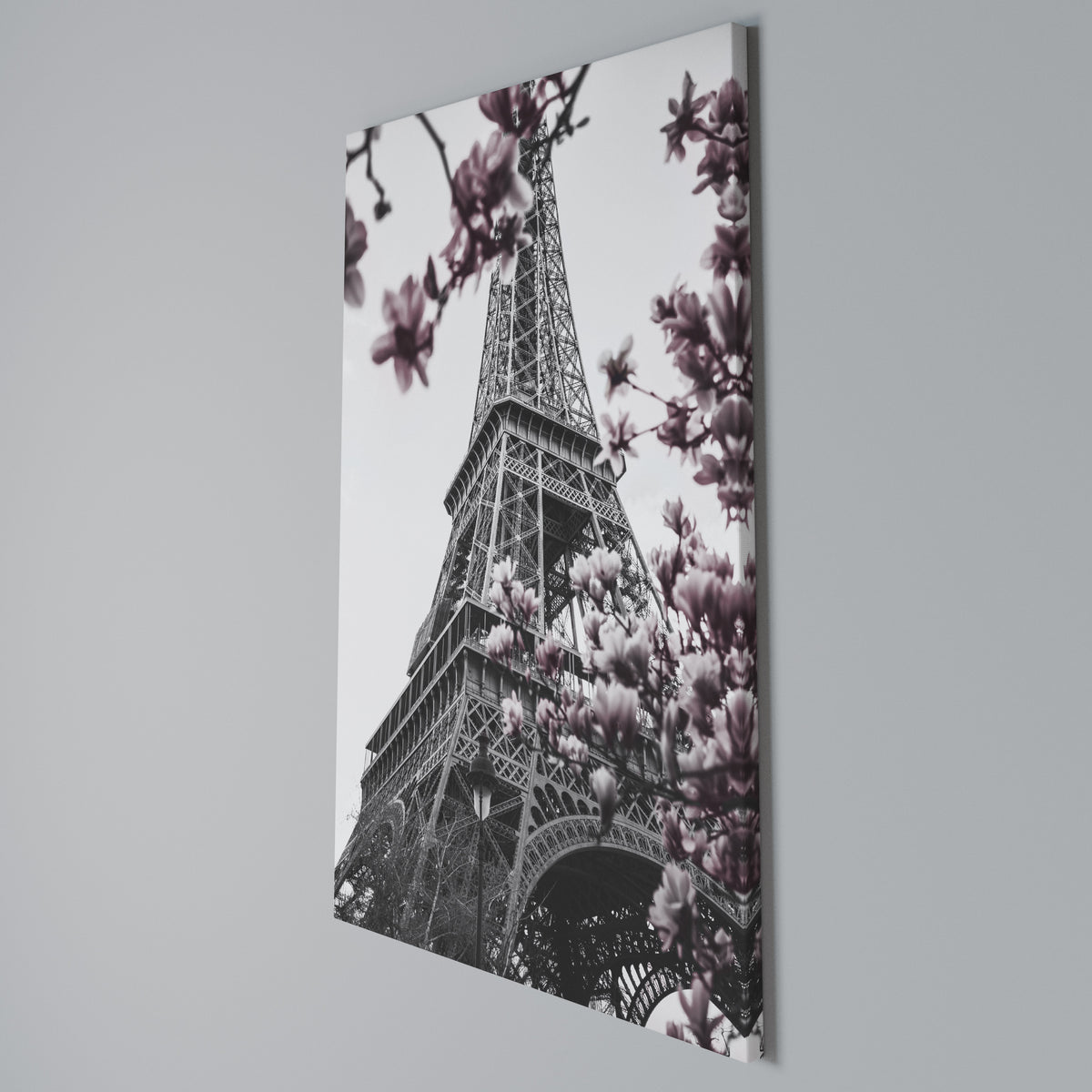 EIFFEL IN BLOOM Vertical Canvas Print