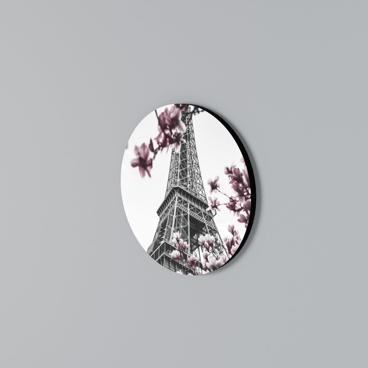 EIFFEL IN BLOOM Kulatá nástěnná dekorace