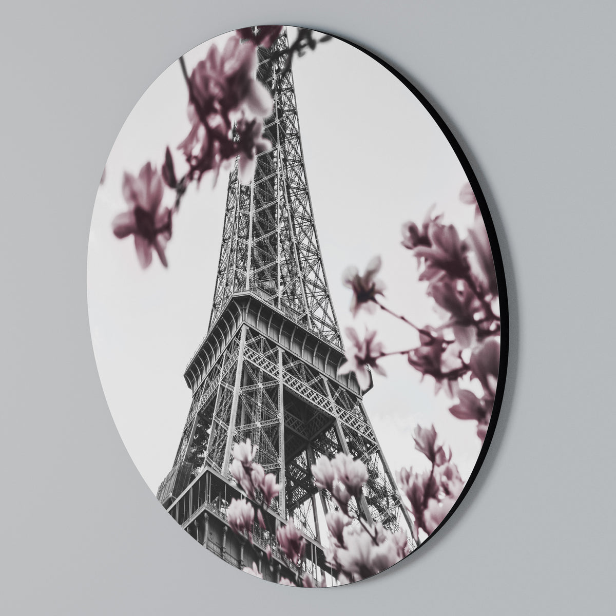 EIFFEL IN BLOOM Kulatá nástěnná dekorace
