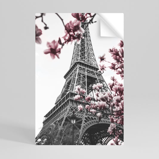 EIFFEL IN BLOOM Svislý samolepicí plakát