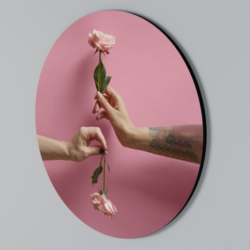 FLORAL CONNECTIONS Kulatá nástěnná dekorace