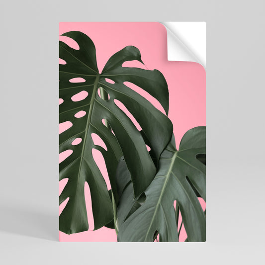 LADY MONSTERA Svislý samolepicí plakát