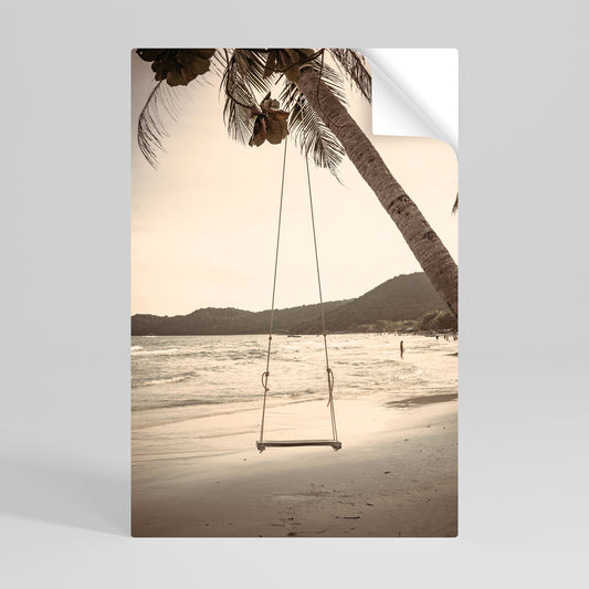SUNSET SWING SORROW Svislý samolepicí plakát