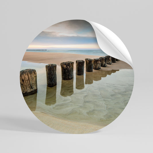 TIDAL SYMMETRY Kulatá samolepka