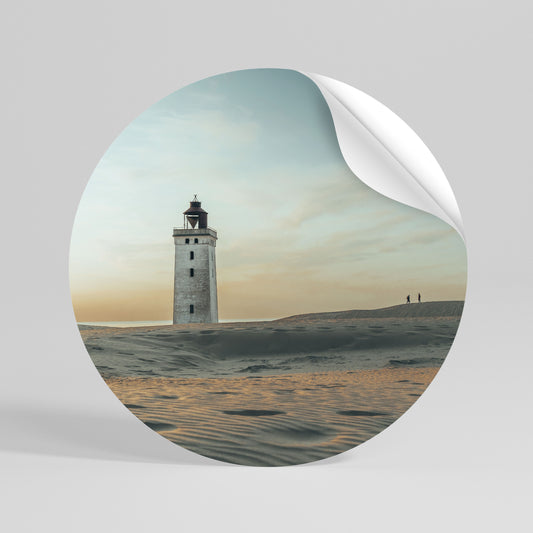 LIGHTHOUSE IN LIMBO Kulatá samolepka