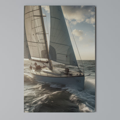 WAVES OF FREEDOM Vertical Canvas Print