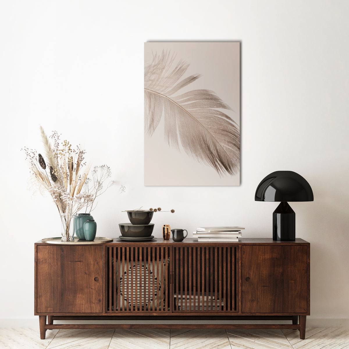 GRACEFULNESS PRECISION Vertical Canvas Print