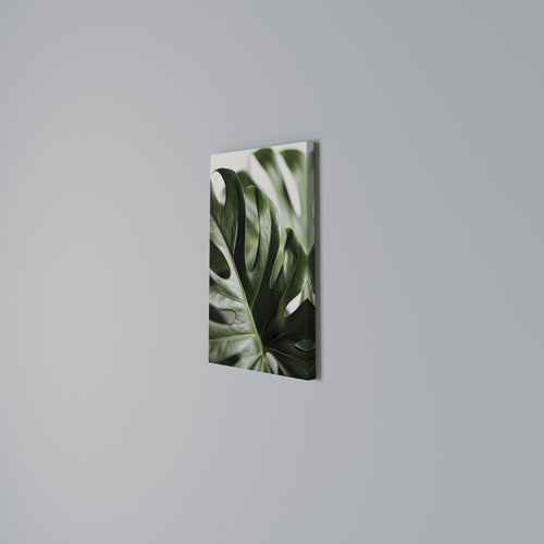 SHARP MONSTERA Vertical Canvas Print