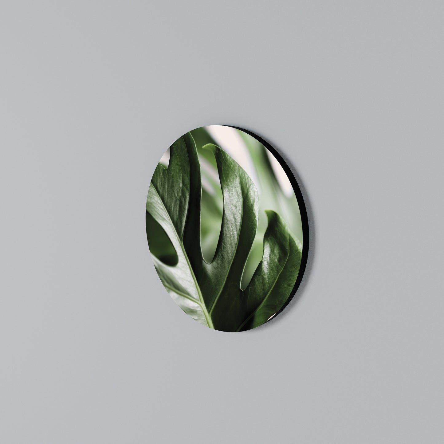 SHARP MONSTERA Kulatá nástěnná dekorace