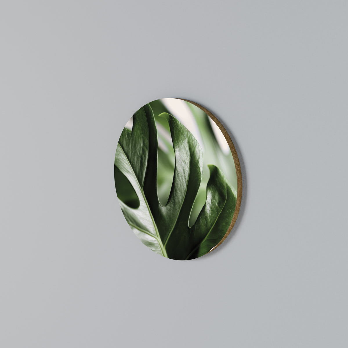 SHARP MONSTERA Kulatá nástěnná dekorace