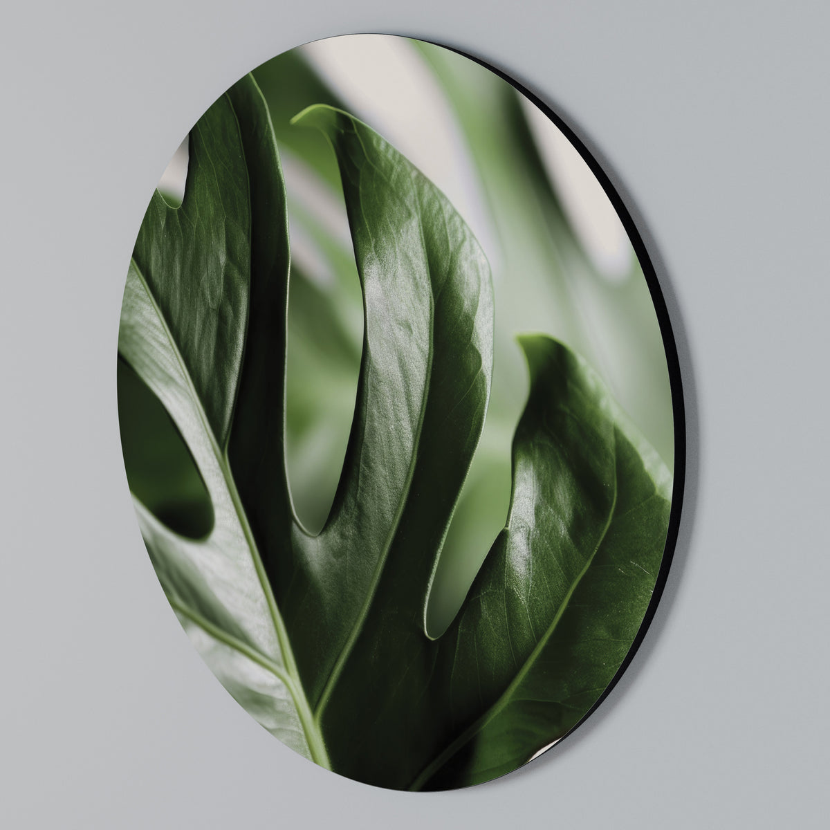 SHARP MONSTERA Kulatá nástěnná dekorace
