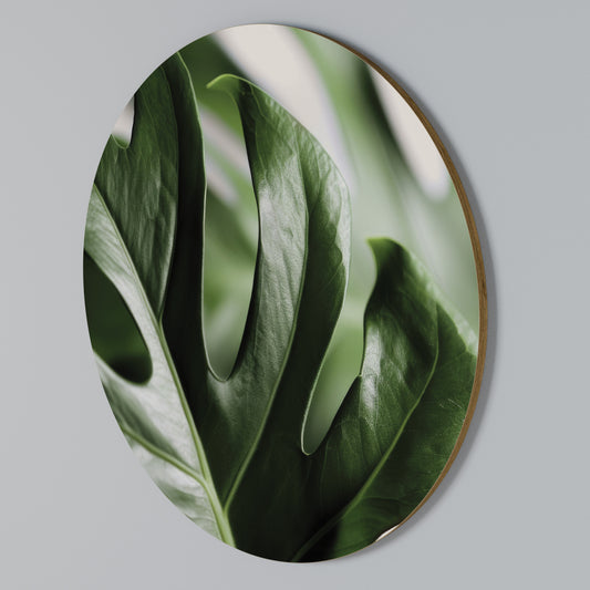 SHARP MONSTERA Kulatá nástěnná dekorace