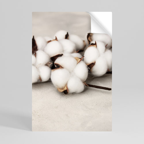 COTTON CLOUDS WHISPERS Peel and Stick Vertical Poster