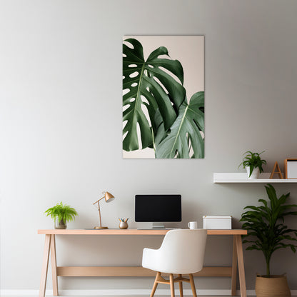 MONSTERA ACCURACY Vertical Canvas Print
