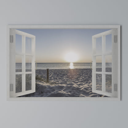 WINDOW OF CALM Horizontal Canvas Print