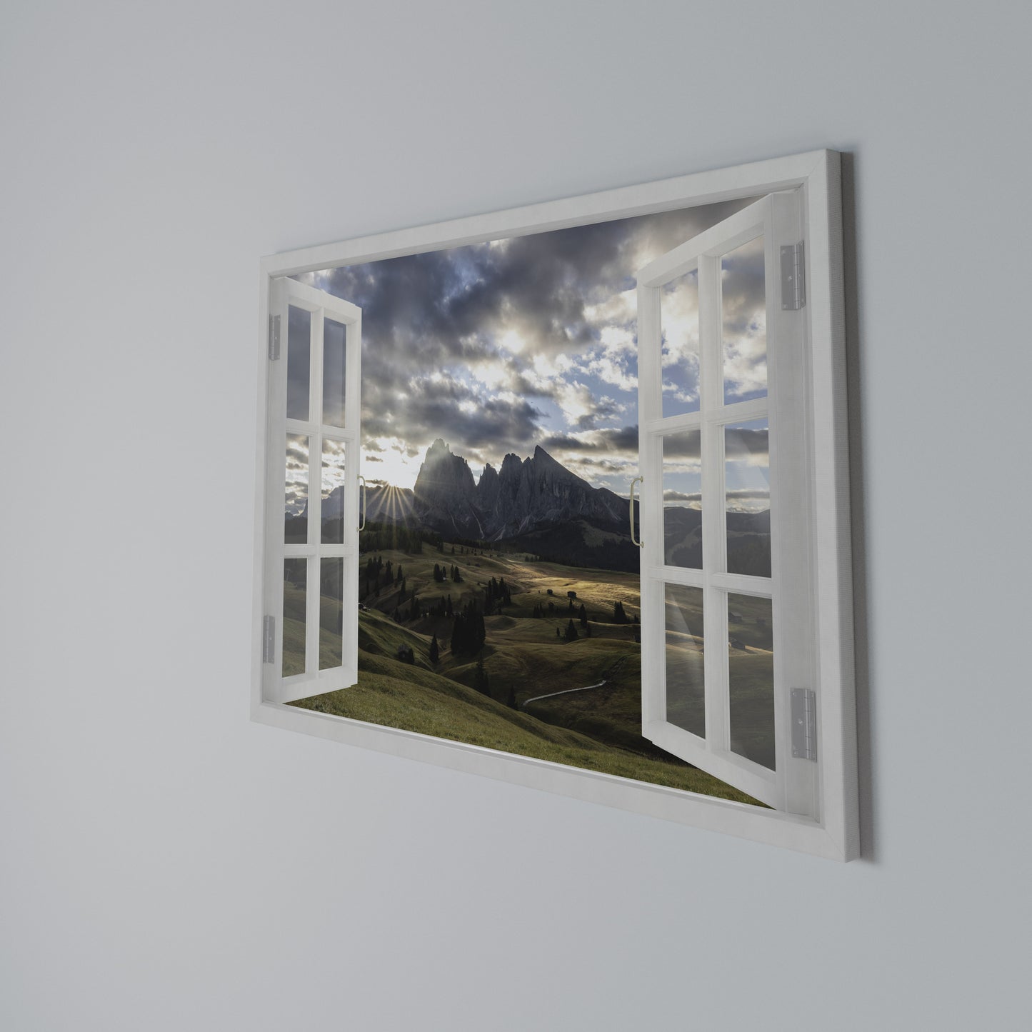MOUNTAIN VIEWPORT Horizontal Canvas Print