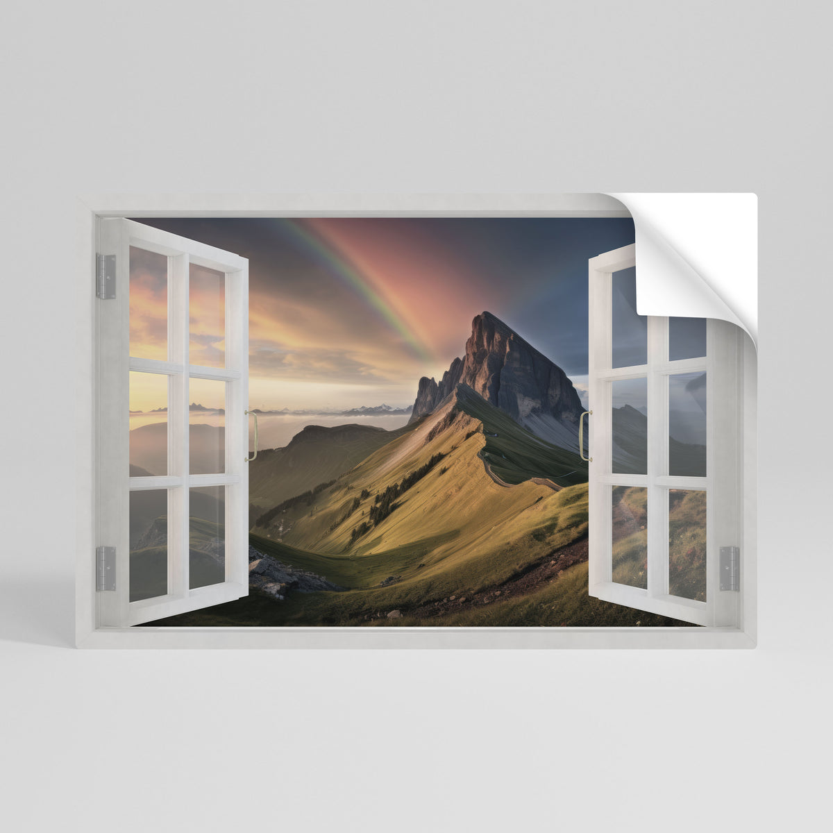 RAINBOW ESCAPE Vodorovný samolepicí plakát