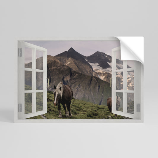 NATURAL FRAME INSPIRATION Vodorovný samolepicí plakát