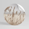 BREEZY STRAW HARMONY Kulatá samolepka