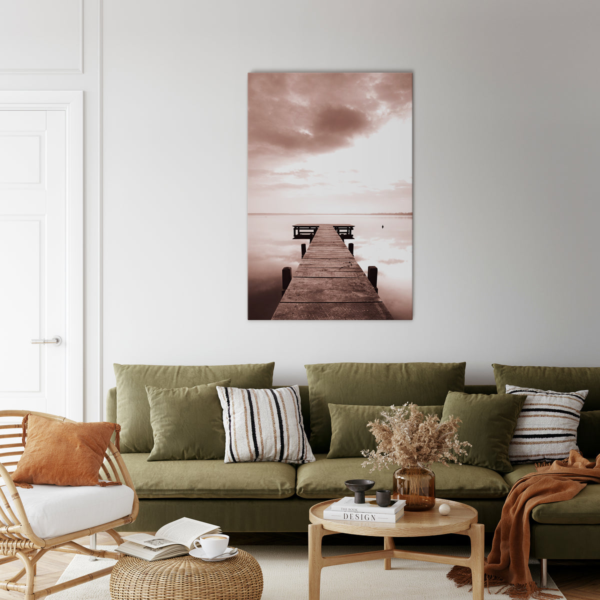 ECHOES OF STILLNESS Vertical Canvas Print