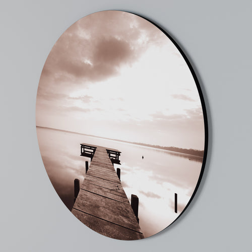 ECHOES OF STILLNESS Kulatá nástěnná dekorace