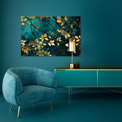 LUSH TURQUOISE Horizontal Canvas Print