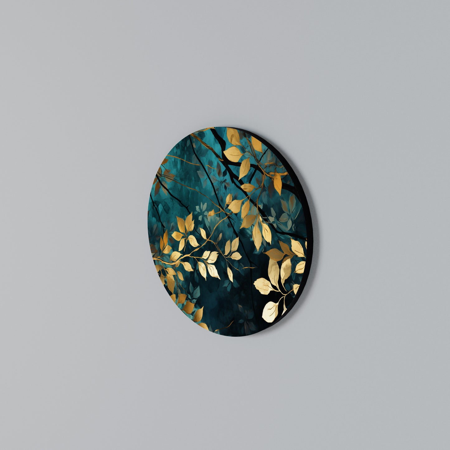 LUSH TURQUOISE Kulatá nástěnná dekorace