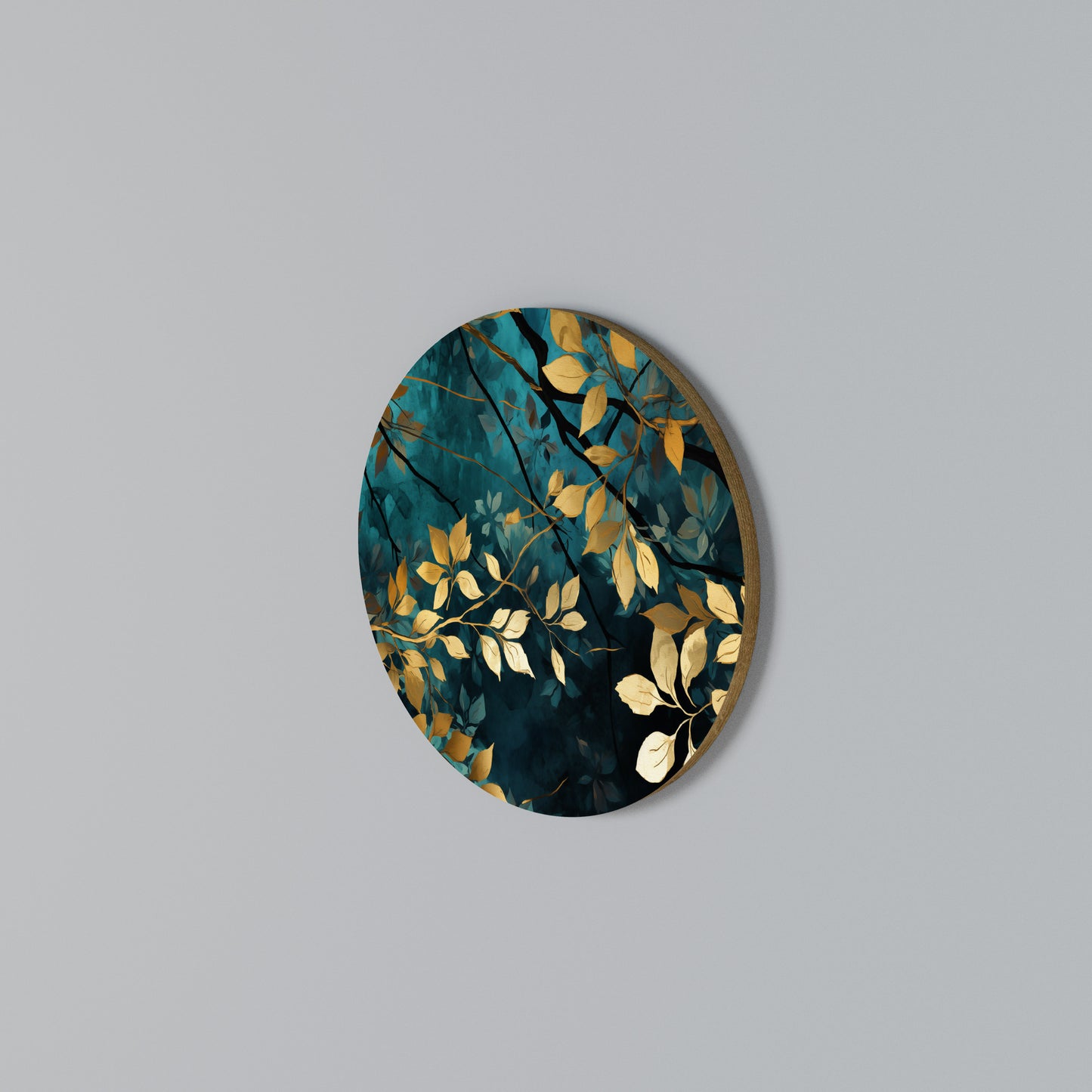 LUSH TURQUOISE Kulatá nástěnná dekorace