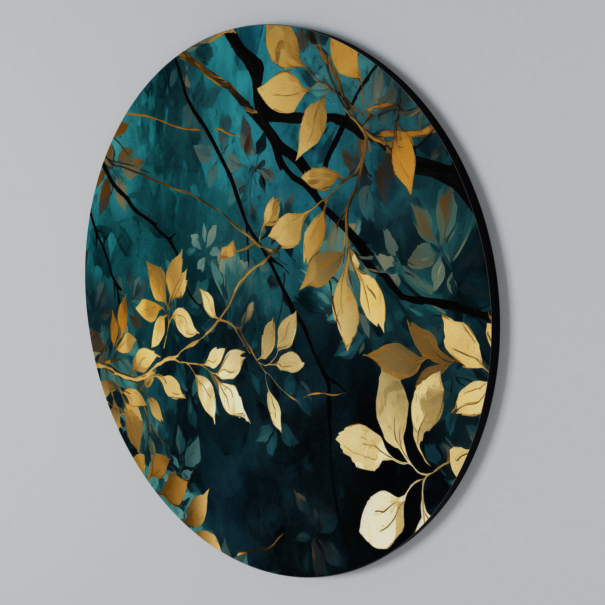 LUSH TURQUOISE Kulatá nástěnná dekorace