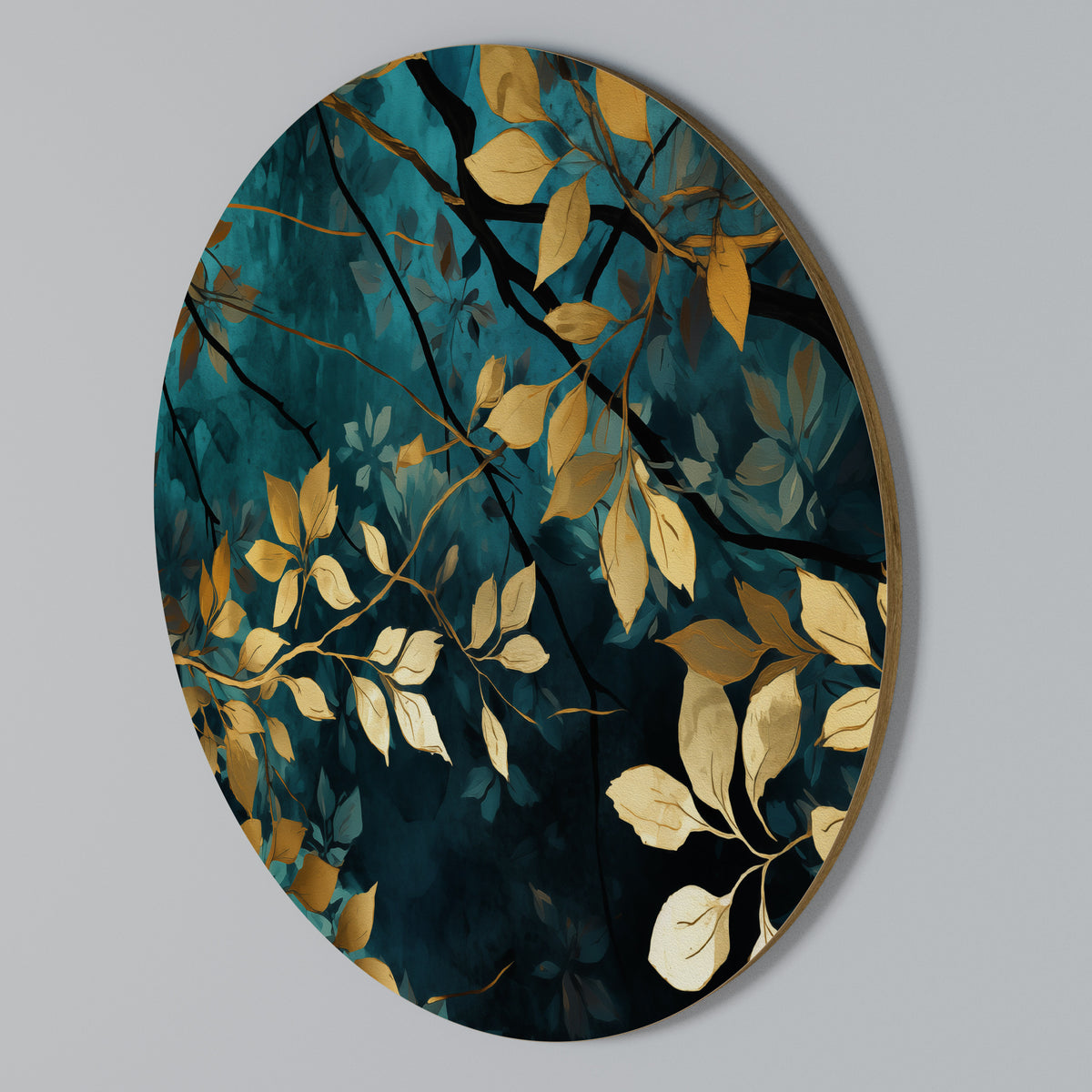 LUSH TURQUOISE Kulatá nástěnná dekorace