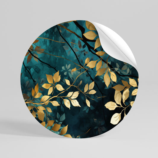 LUSH TURQUOISE Kulatá samolepka