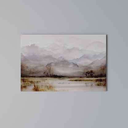 MISTY HORIZONS UNVEILED Horizontal Canvas Print