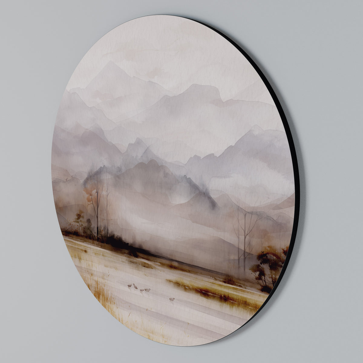MISTY HORIZONS UNVEILED Kulatá nástěnná dekorace