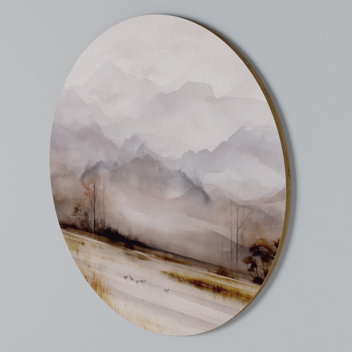 MISTY HORIZONS UNVEILED Kulatá nástěnná dekorace