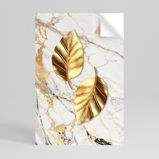 MARBLE MEETS NATURE Svislý samolepicí plakát