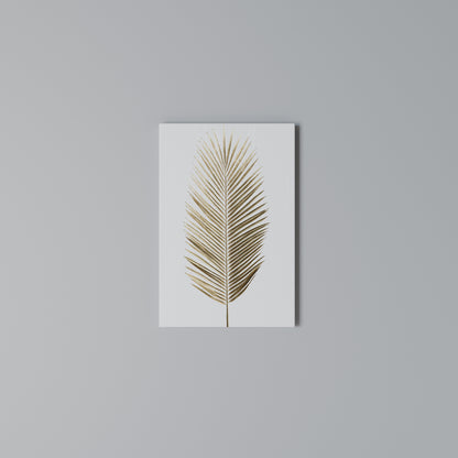 GOLDEN PALM ELEGANCE Vertical Canvas Print