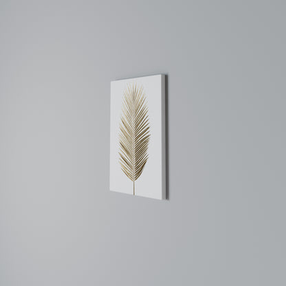 GOLDEN PALM ELEGANCE Vertical Canvas Print