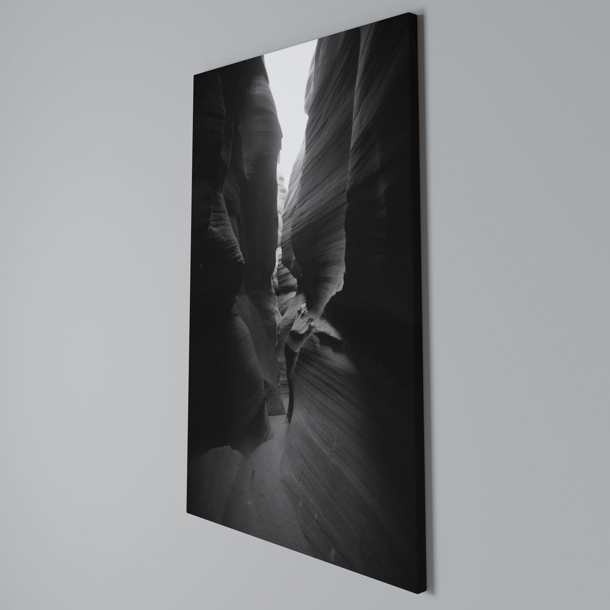 TIME'S WHISPERING CANYON Vertical Canvas Print