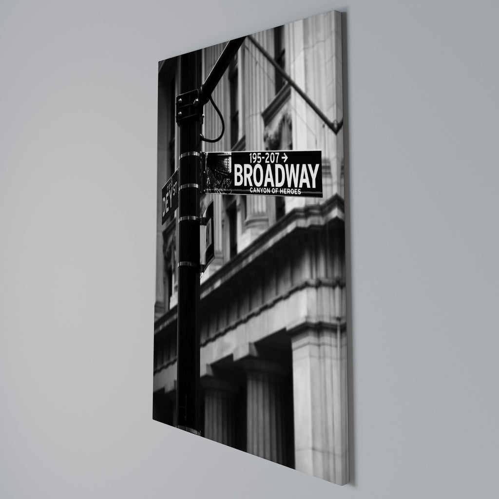 BROADWAY SIGN Vertical Canvas Print