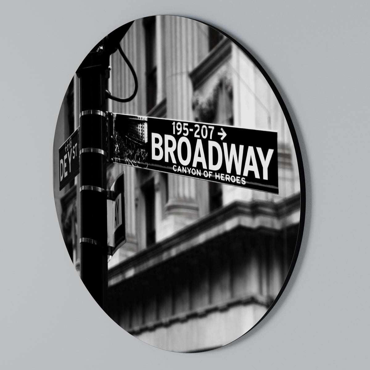 BROADWAY SIGN Kulatá nástěnná dekorace