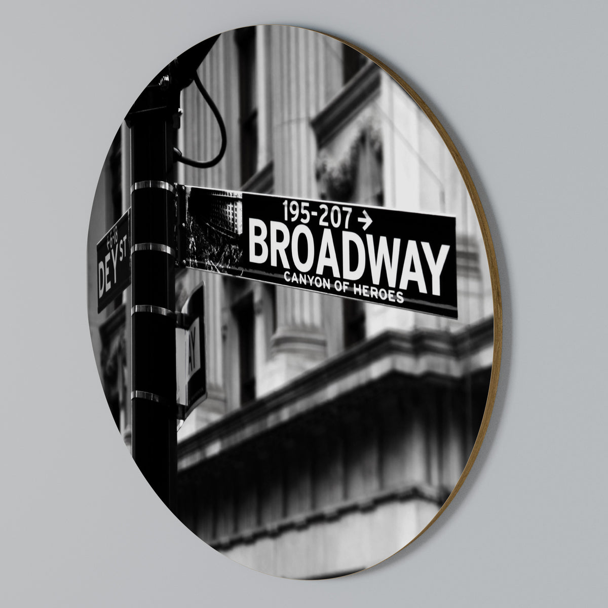 BROADWAY SIGN Kulatá nástěnná dekorace