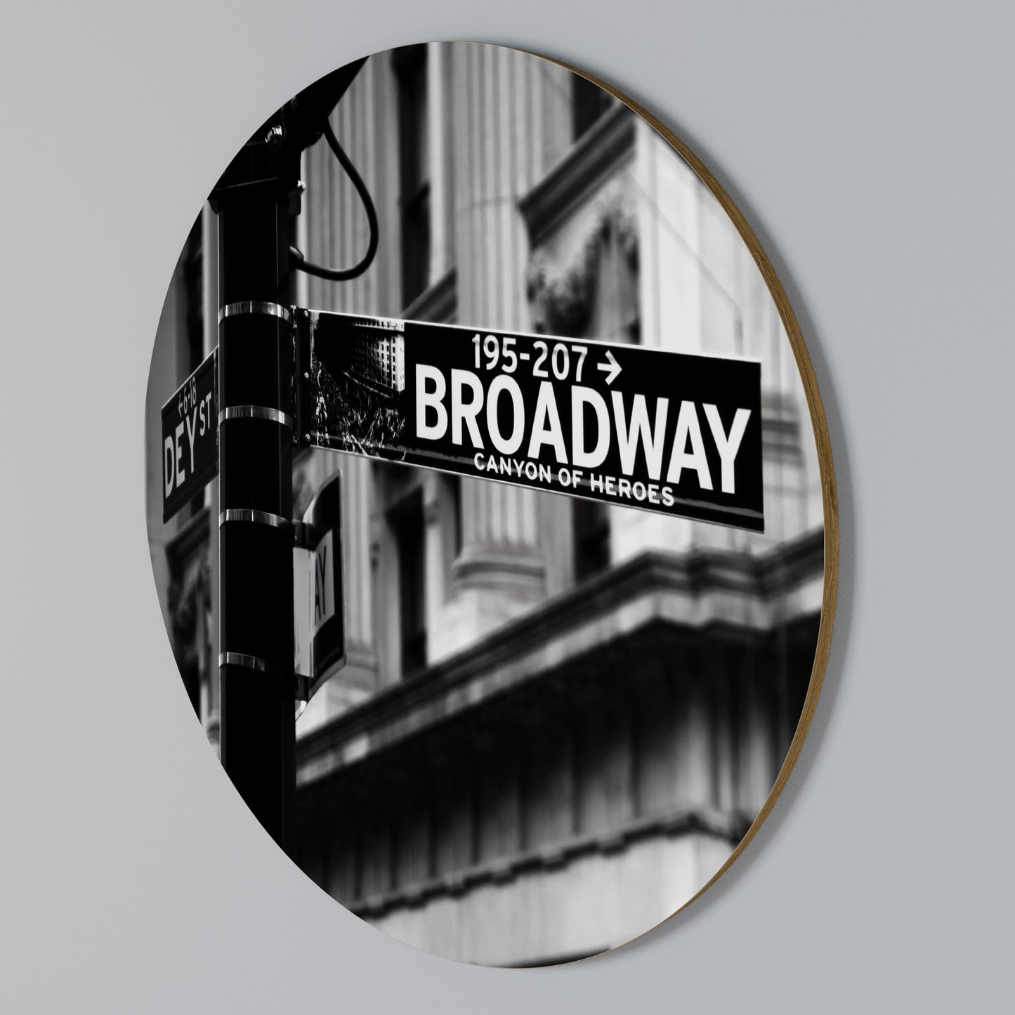 BROADWAY SIGN Kulatá nástěnná dekorace