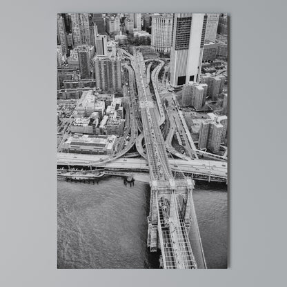 METROPOLITAN MAZE DANCE Vertical Canvas Print