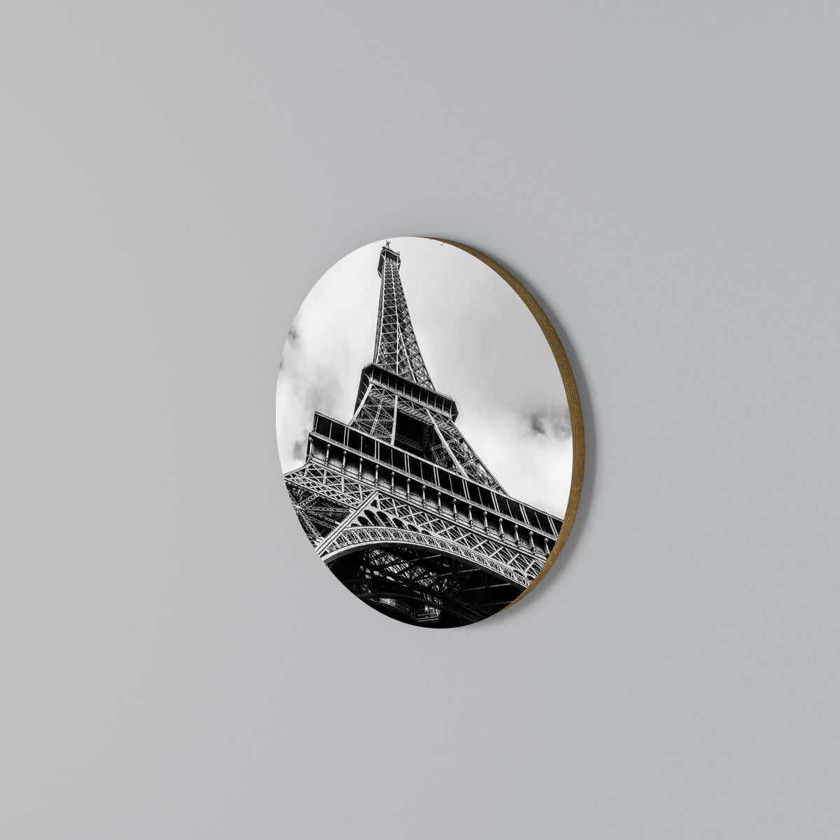 MONOCHROME PARISIAN ICON Kulatá nástěnná dekorace