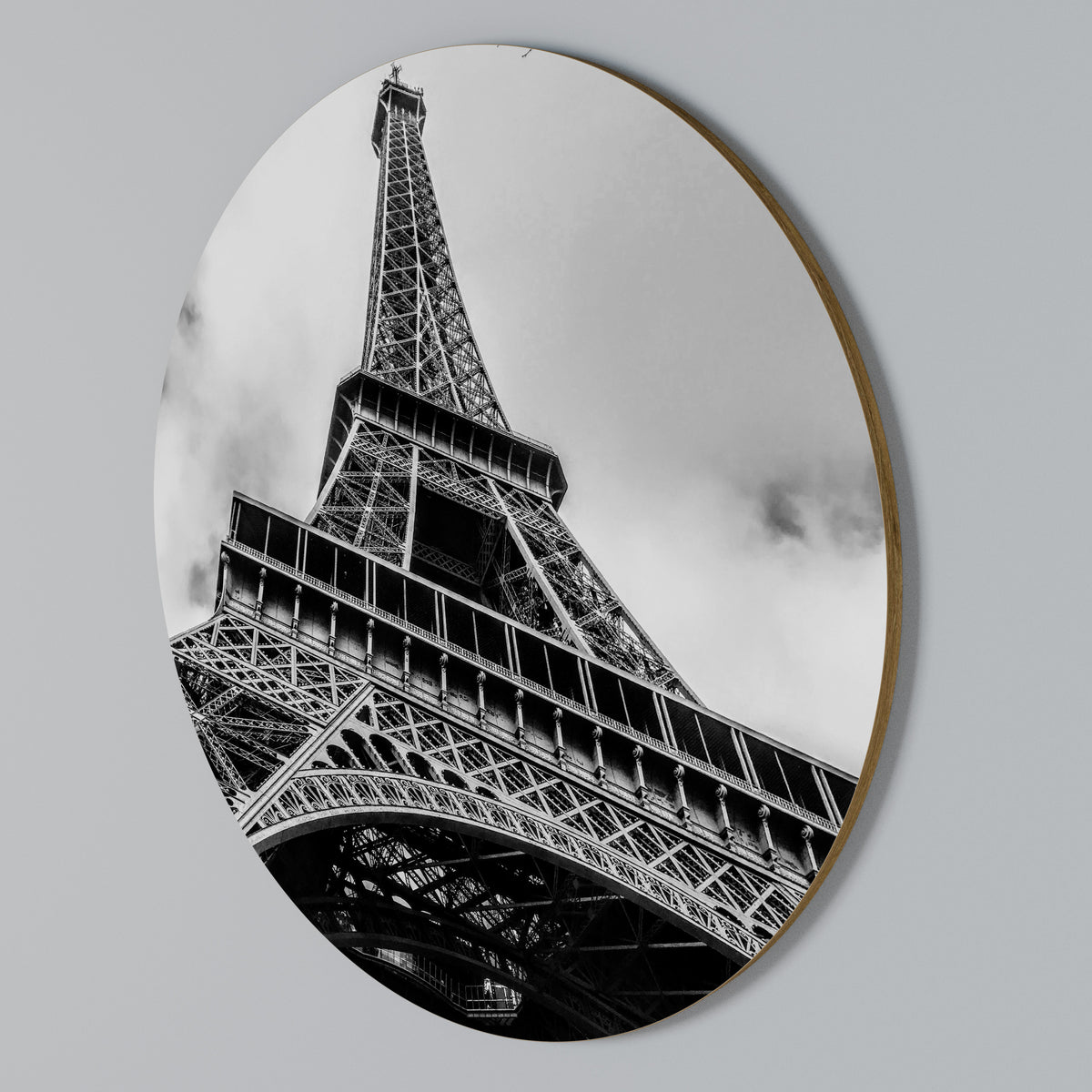 MONOCHROME PARISIAN ICON Kulatá nástěnná dekorace