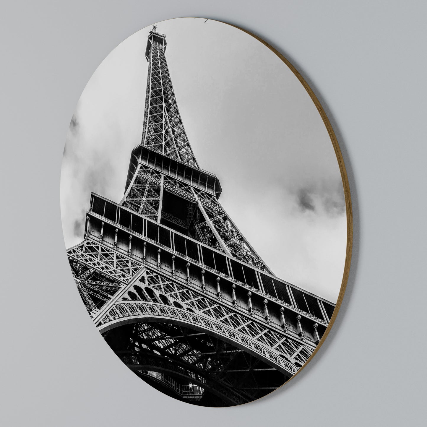 MONOCHROME PARISIAN ICON Kulatá nástěnná dekorace